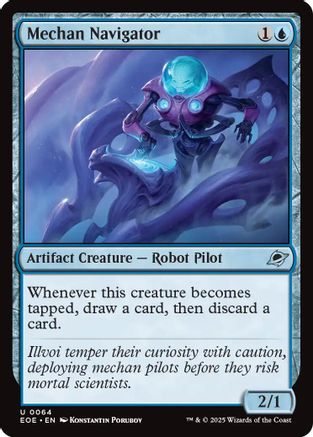 Mechan Navigator Magic: The Gathering trading card