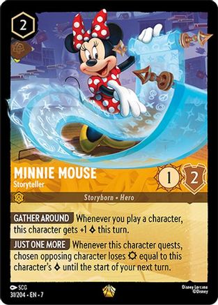 Minnie Mouse Storyteller Disney Lorcana trading card