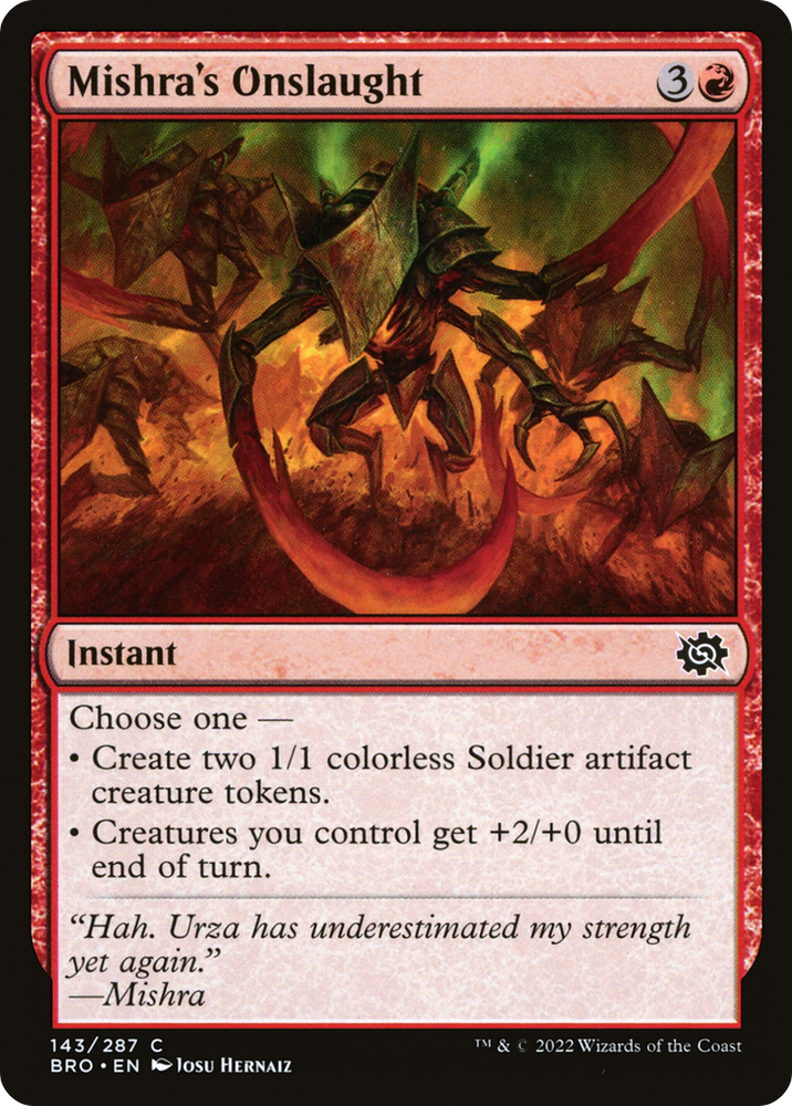 Mishra's Onslaught Magic: The Gathering trading card