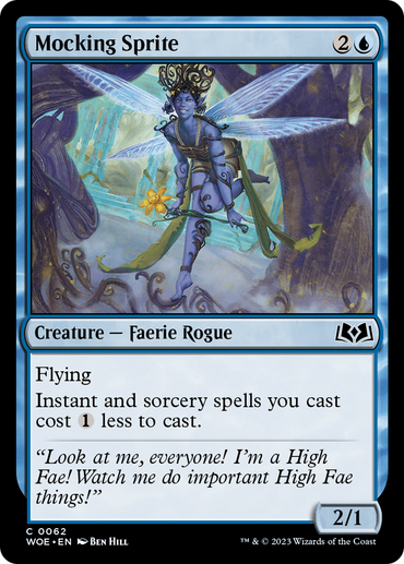 Mocking Sprite Magic: The Gathering trading card