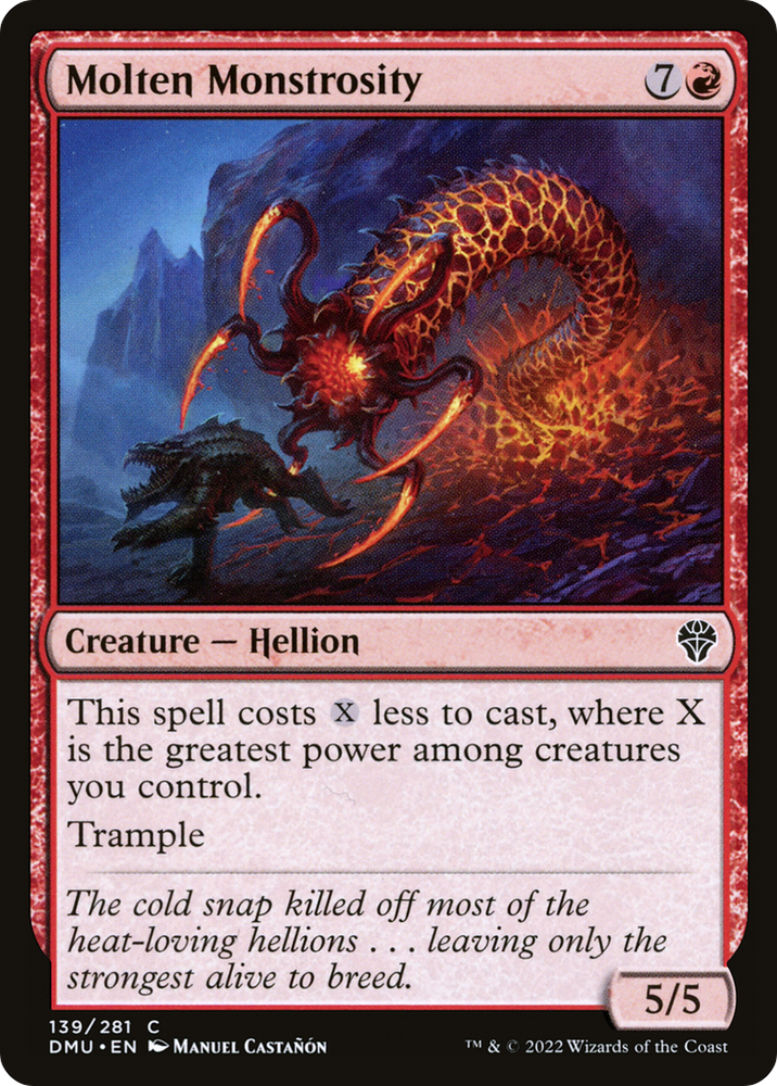 Molten Monstrosity Magic: The Gathering trading card