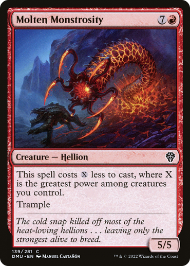 Molten Monstrosity Magic: The Gathering trading card