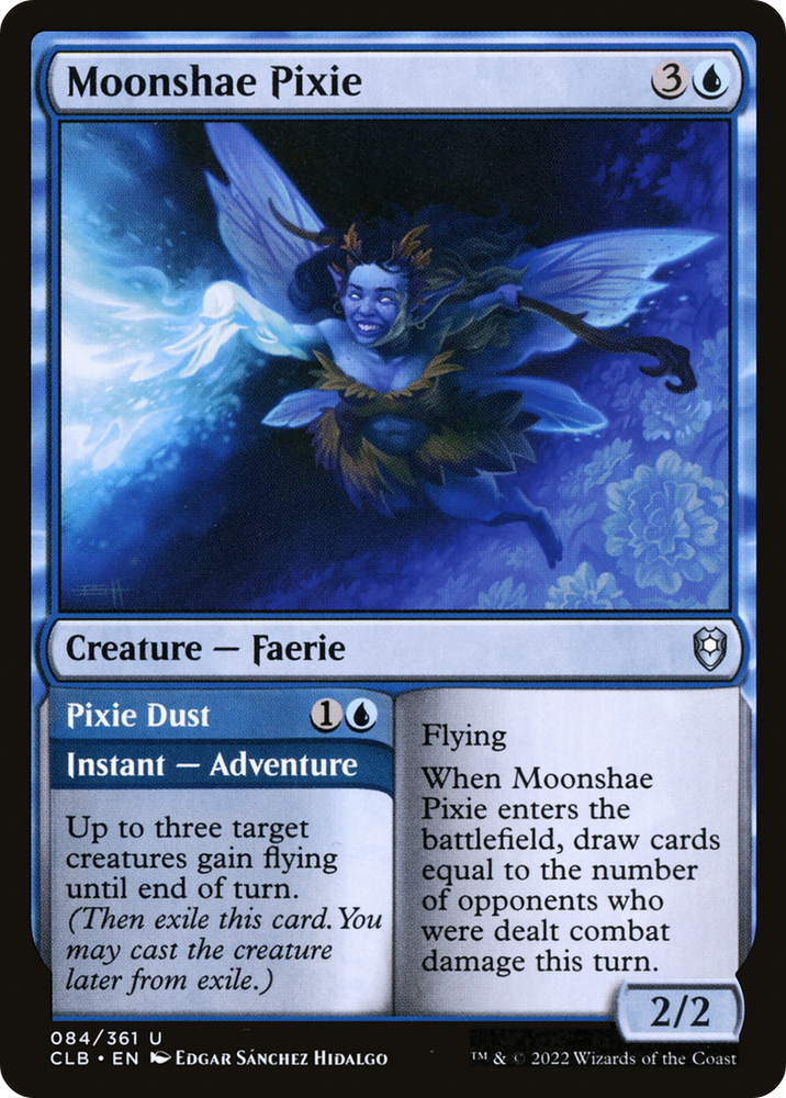 Moonshae Pixie Magic: The Gathering trading card