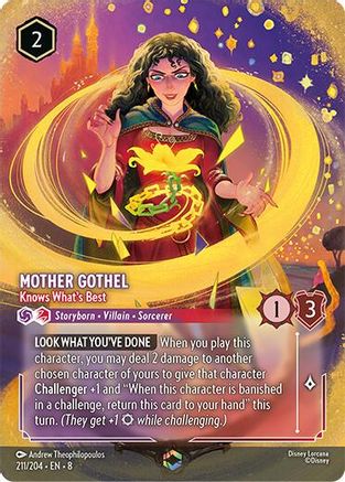 Mother Gothel Knows What's Best Enchanted Disney Lorcana trading card