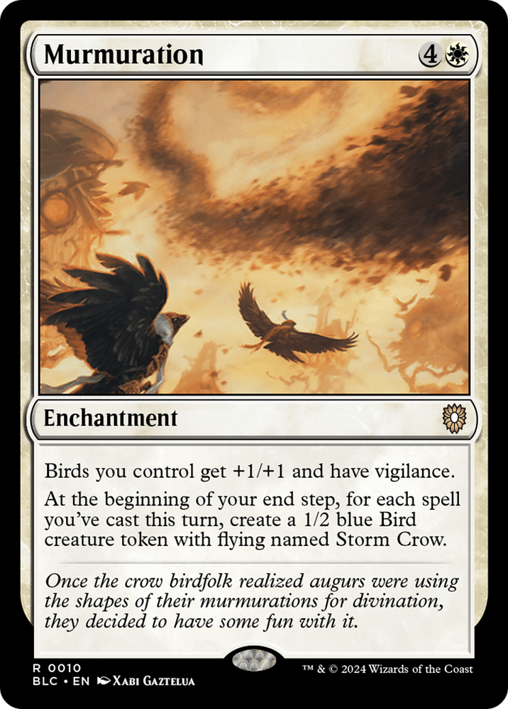 Murmuration Magic: The Gathering trading card