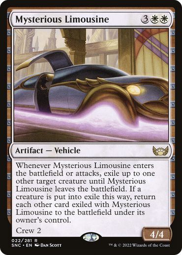Mysterious Limousine Magic: The Gathering trading card