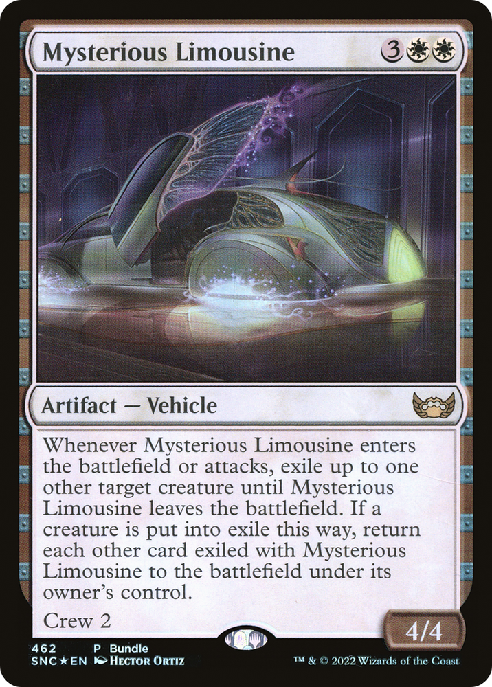 Mysterious Limousine Magic: The Gathering trading card
