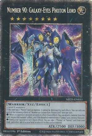 Number 90: Galazy-Eyes Photon Lord 1st ed Yu-Gi-Oh! trading card