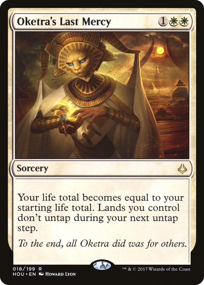 Oketra's Last Mercy Magic: The Gathering trading card