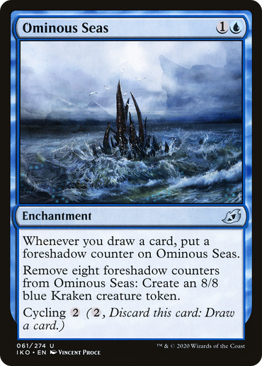 Ominous Sea Magic: The Gathering trading card