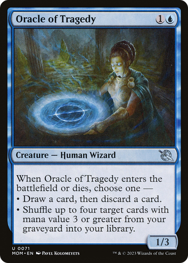 Oracle of Tragedy Magic: The Gathering trading card