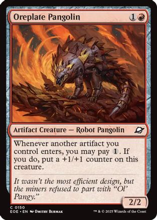 Oreplate Pangolin Magic: The Gathering trading card