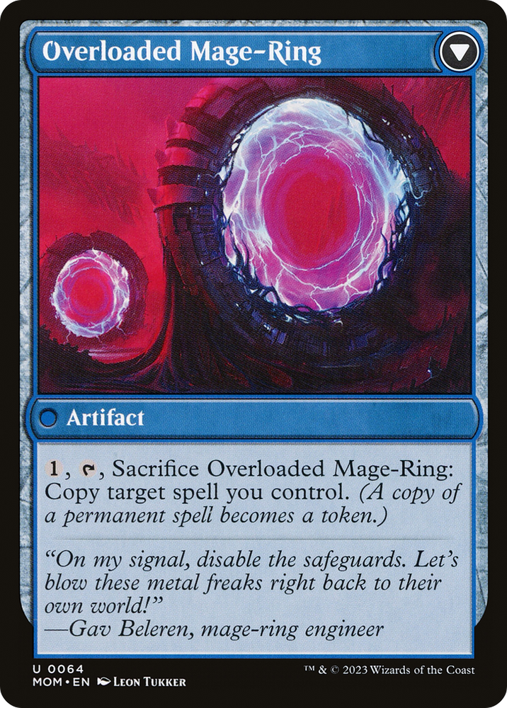 Overloaded Mage-Ring Magic: The Gathering trading card