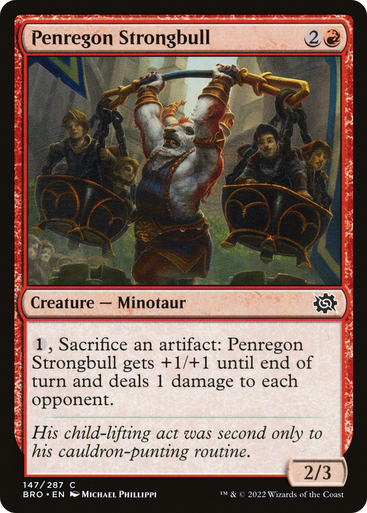 Penregon Strongbull Magic: The Gathering trading card