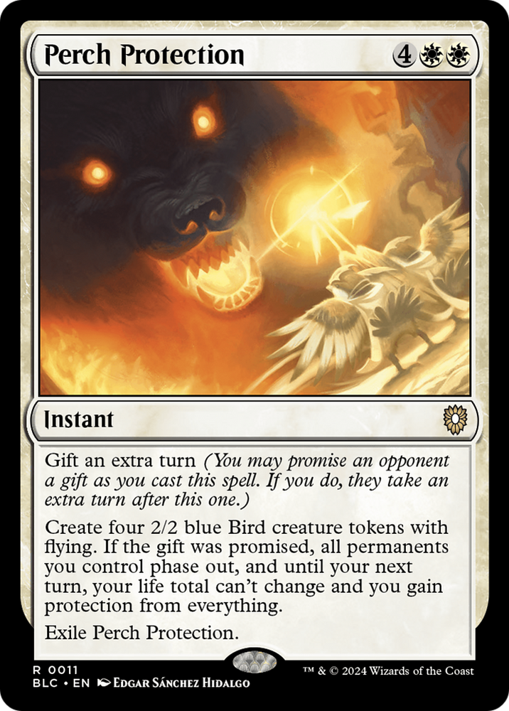 Perch Protection Magic: The Gathering trading card