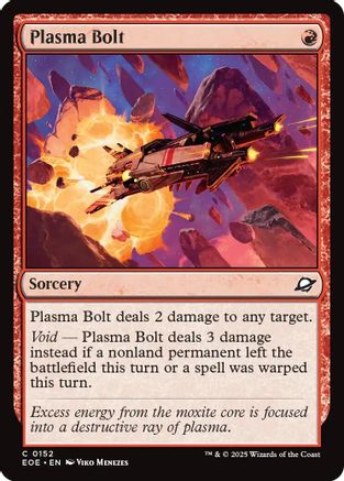 Plasma Bolt Magic: The Gathering trading card