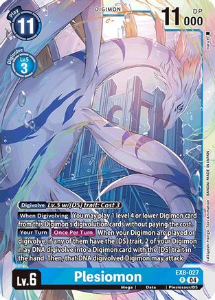 Plesiomon Digimon trading card