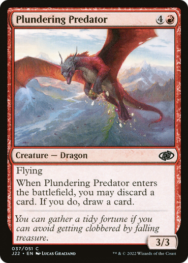 Plundering Predator Magic: The Gathering trading card