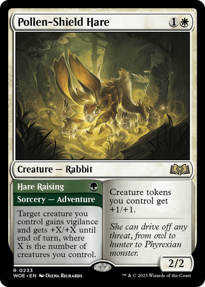 Pollen-Shield Hare Magic: The Gathering trading card
