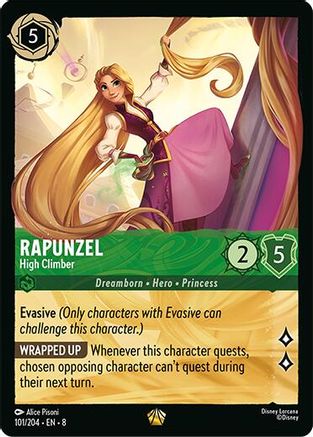 Rapunzel High Climber Disney Lorcana trading card