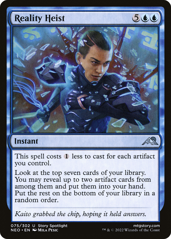 Reality Heist Magic: The Gathering trading card