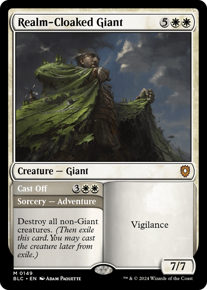 Realm-Cloaked Giant Magic: The Gathering trading card