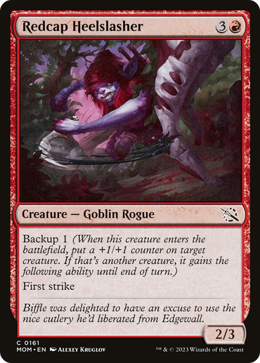 Redcap Heelslasher Magic: The Gathering trading card