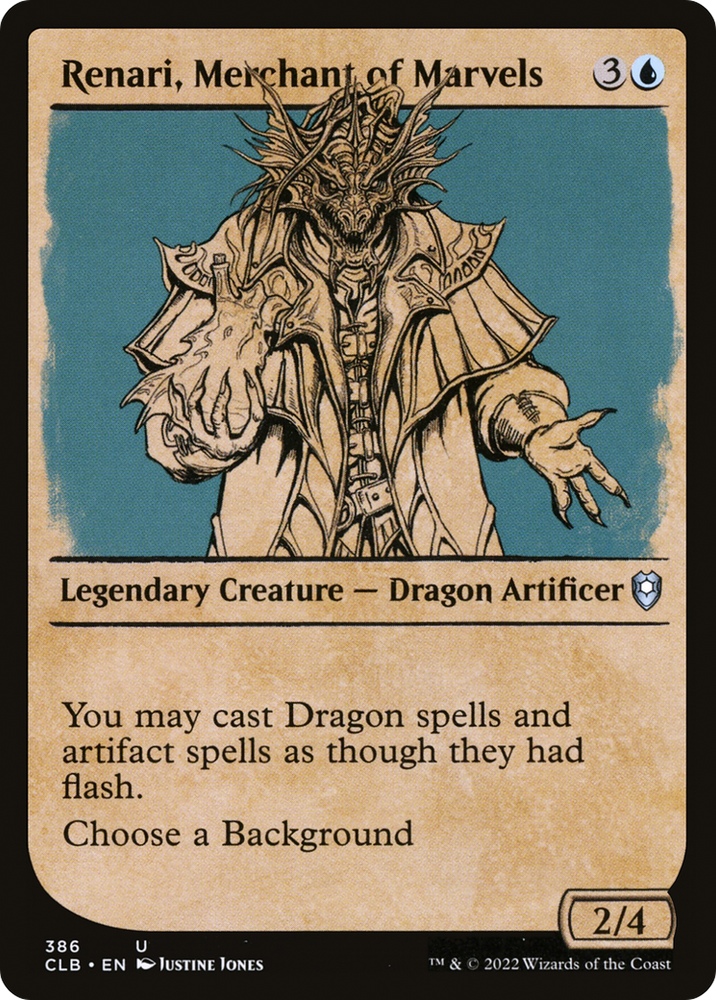 Renari, Merchant of Marvels Showcase Magic: The Gathering trading card