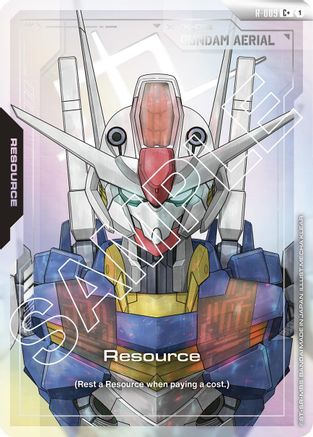 Resource R-009 Gundam trading card