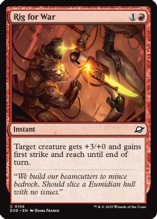 Rig for War Magic: The Gathering trading card