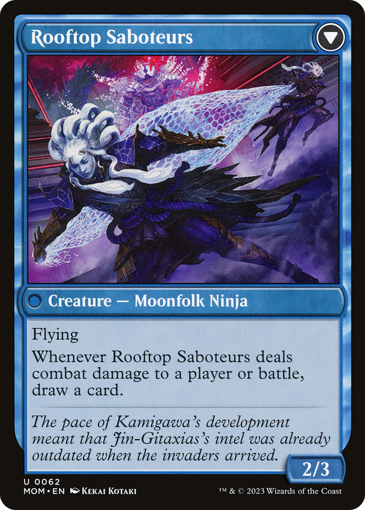 Rooftop Saboteurs Magic: The Gathering trading card