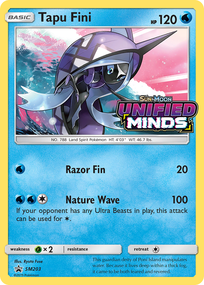 Tapu Fini SM203  - Holofoil SM Promos - Promo