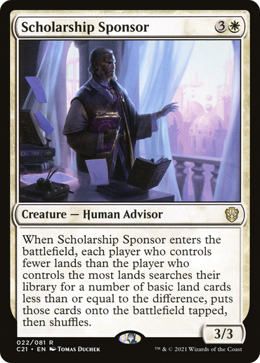 Scholarship Sponsor Magic: The Gathering trading card