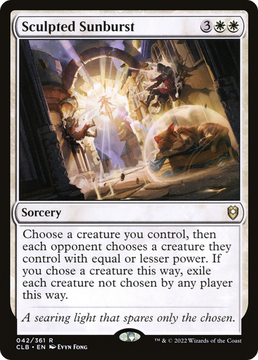Sculpted Sunburst Magic: The Gathering trading card