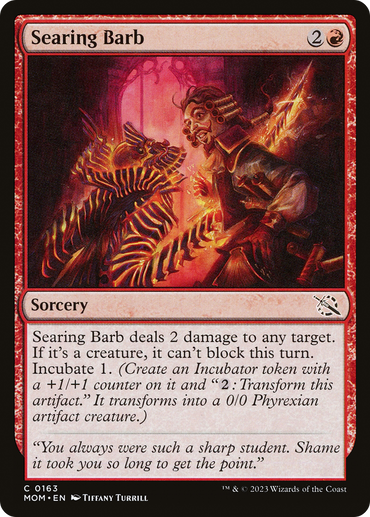 Searing Barb Magic: The Gathering trading card