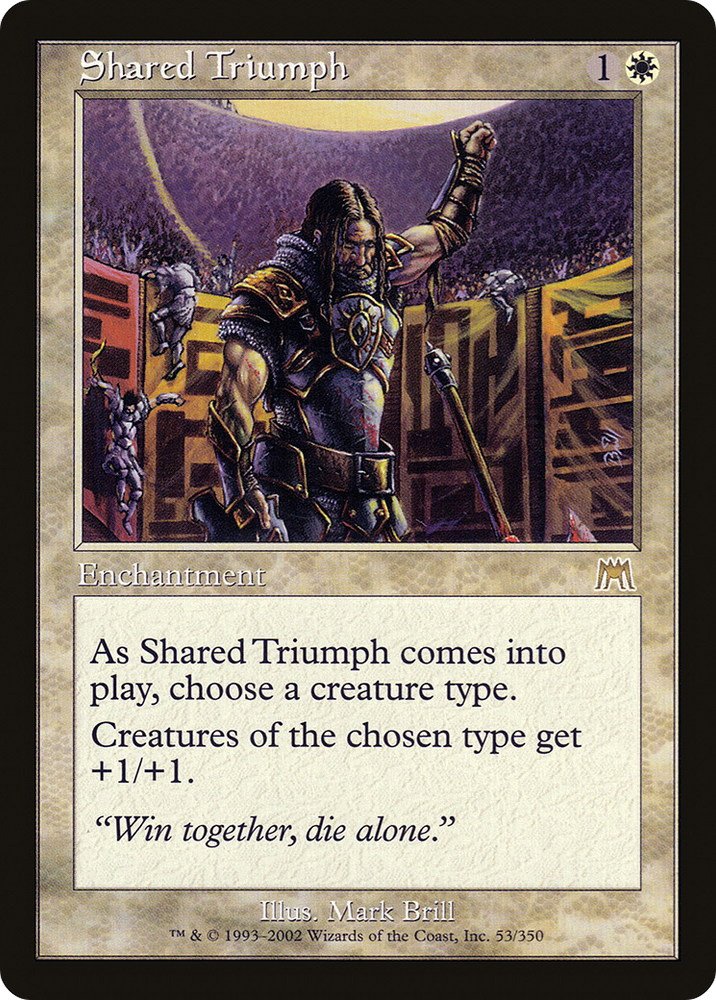 Shared Triumph Magic: The Gathering trading card