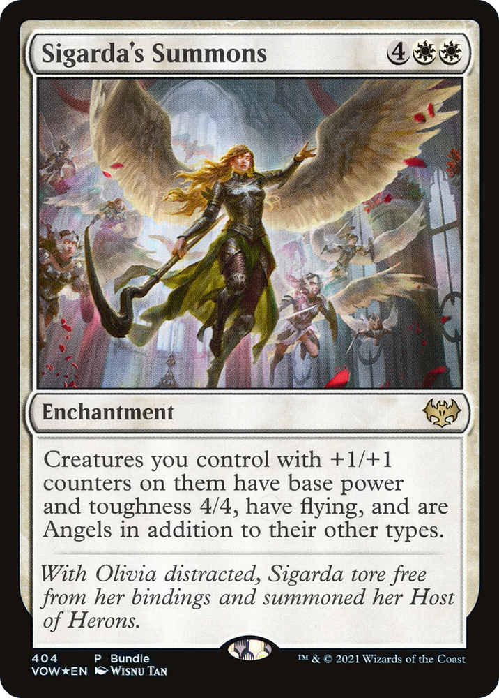 Sigarda's Summons Magic: The Gathering trading card