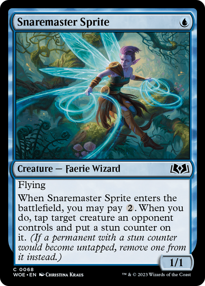 Snaremaster Sprite Magic: The Gathering trading card