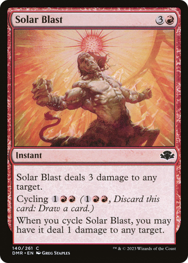 Solar Blast Magic: The Gathering trading card