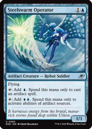 Steelswarm Operator Magic: The Gathering trading card