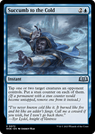 Succumb to the Cold Magic: The Gathering trading card