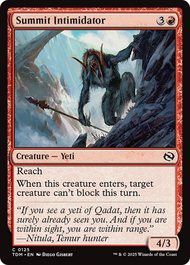 Summit Intimidator Magic: The Gathering trading card