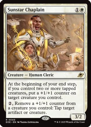 Sunstar Chaplain Magic: The Gathering trading card