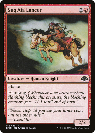 Suq'Ata Lancer Magic: The Gathering trading card