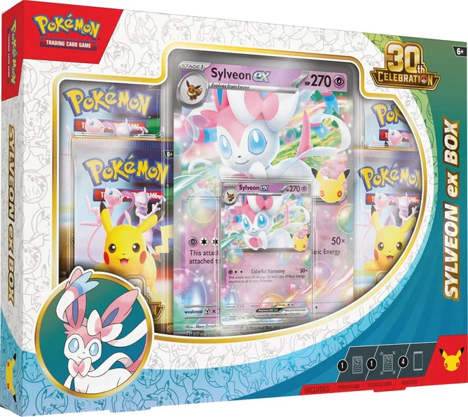Pre-Order: Pokemon 30th Celebration Sylveon EX Box (wave 2)