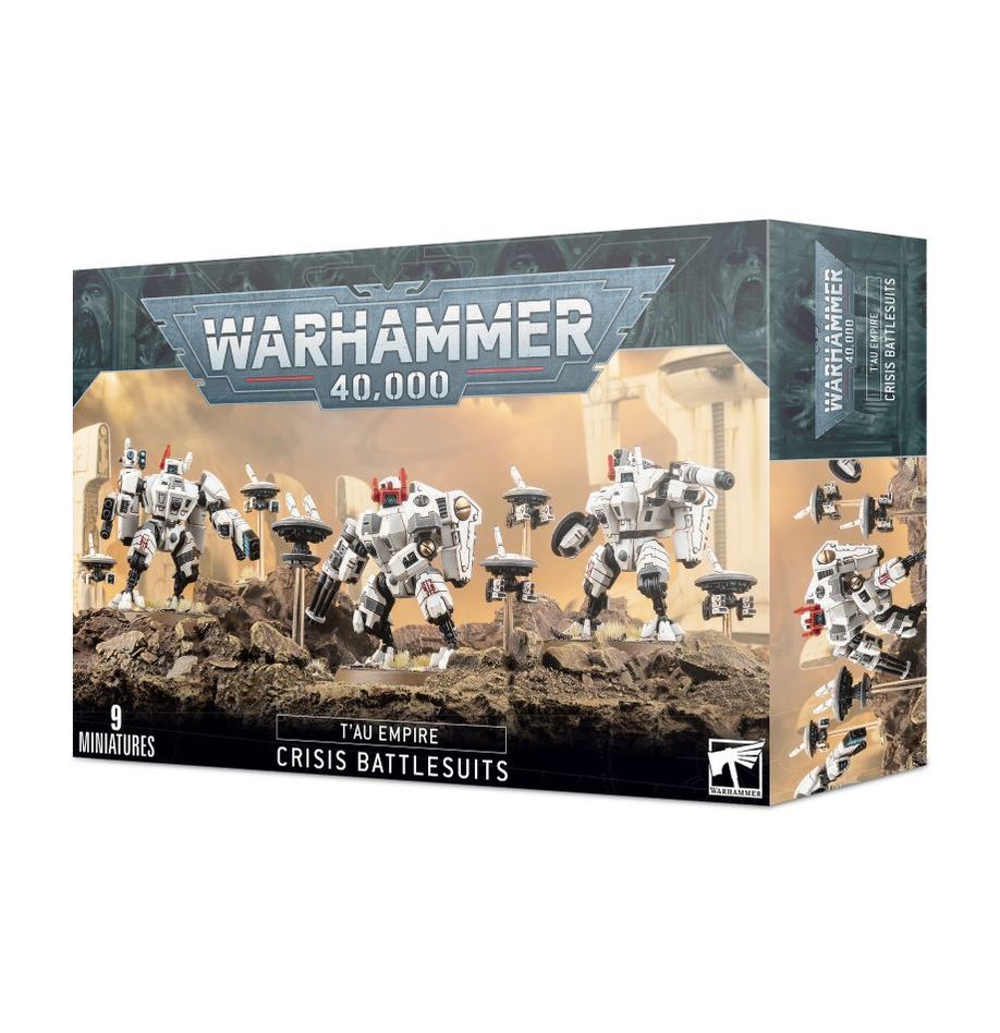 Warhammer 40,000 T'au Empire Crisis Battlesuits (9 Miniatures)