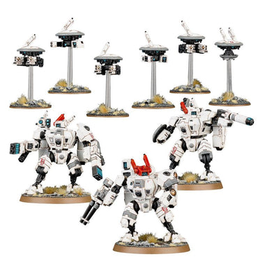 Warhammer 40,000 T'au Empire Crisis Battlesuits (9 Miniatures)