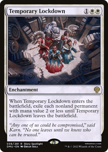 Temporary Lockdown Magic: The Gathering trading card