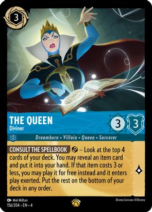 The Queen Diviner Disney Lorcana trading card