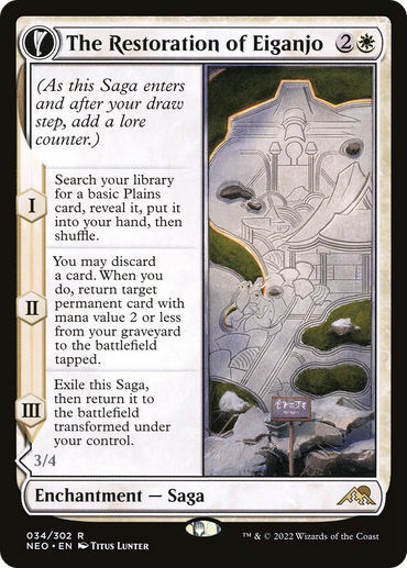 The Restoration of Eiganjo Magic: The Gathering trading card